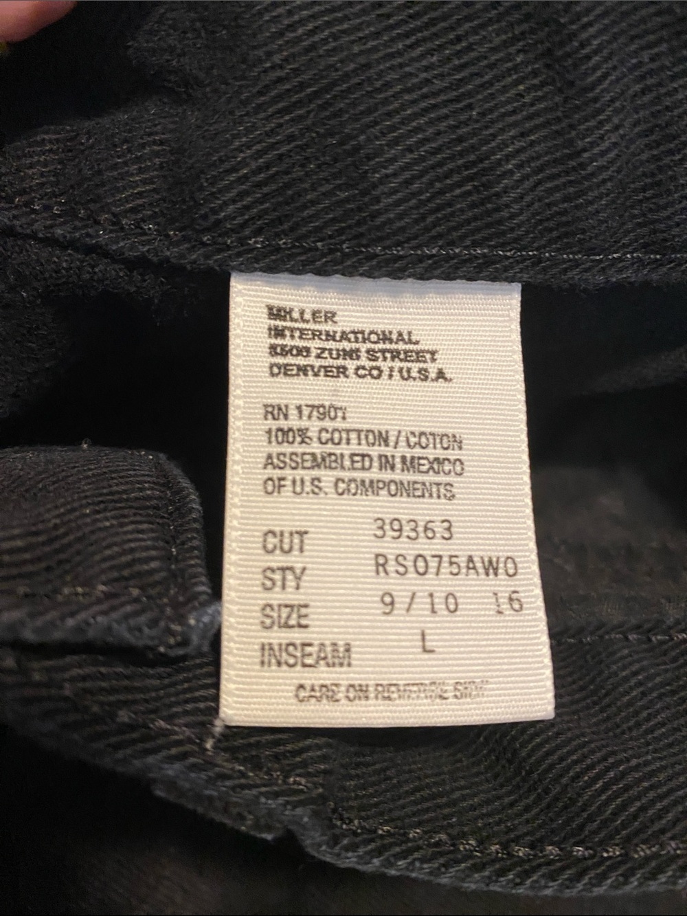 Vintage Rockies Bareback Black Jeans - Picture 4 of 6